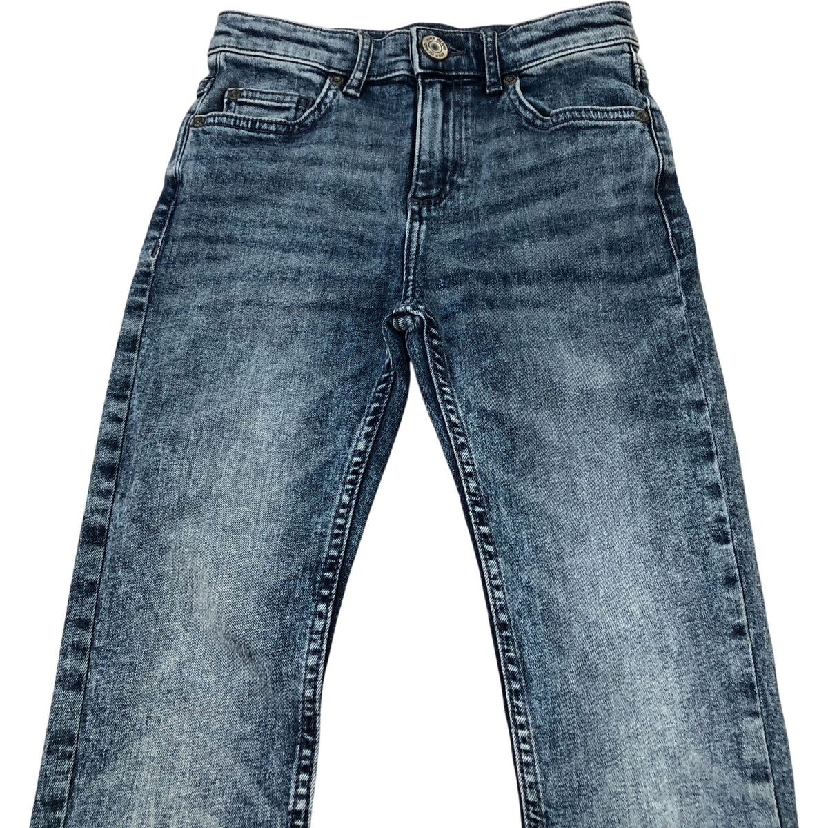 River Island Skinny Jeans Children's Denim Blue Stretch Fit Light Wash 8 Years