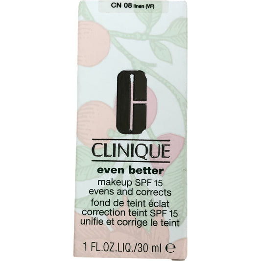 Clinique Even Better CN 08 Linen SPF 15 Foundation Makeup 30ml Natural Finish