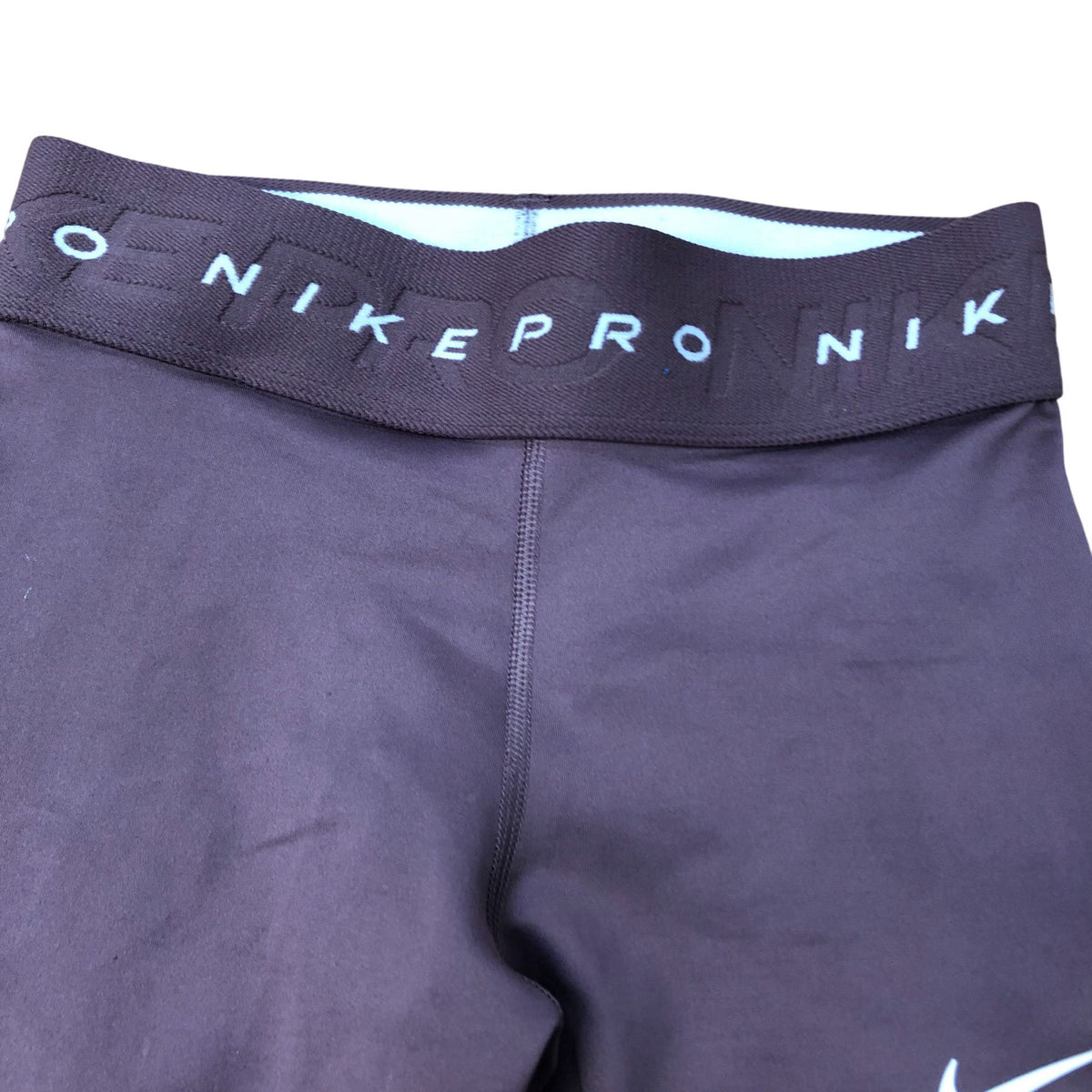 Nike Pro Leggings Women's Size Medium Burgundy Stretch Workout Fitness