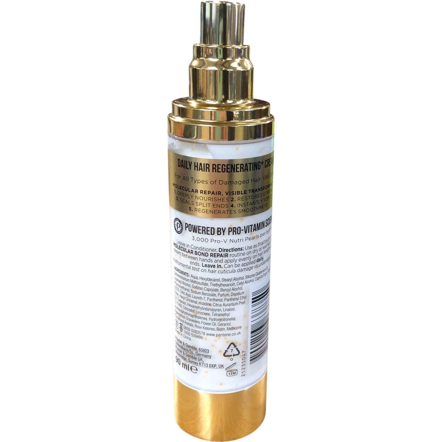 PANTENE Pro V Miracles Molecular Bond Repair Miracle Hair Cream Leave In 90ml