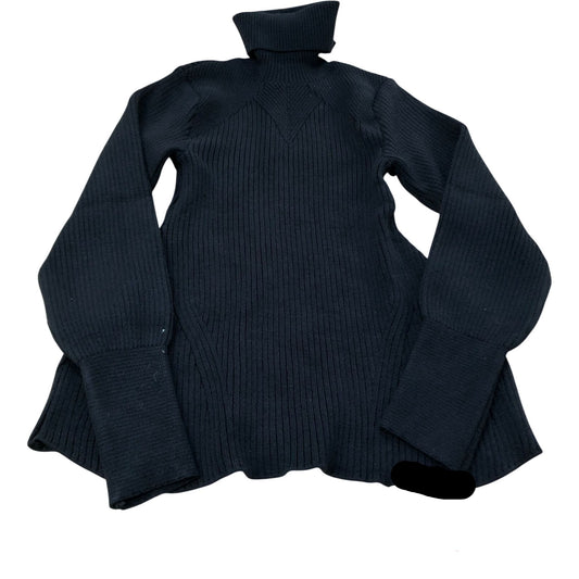 River Island Black Ribbed Turtleneck Sweater Women's Warm Knitwear