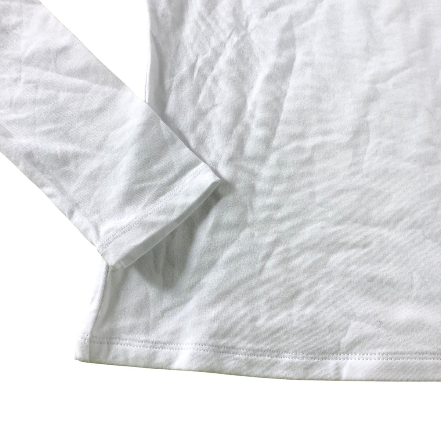 Boden White Scoop Long Sleeve Top - Size 10