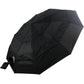 LFLY Black Automatic Folding Umbrella Travel Size Compact Waterproof