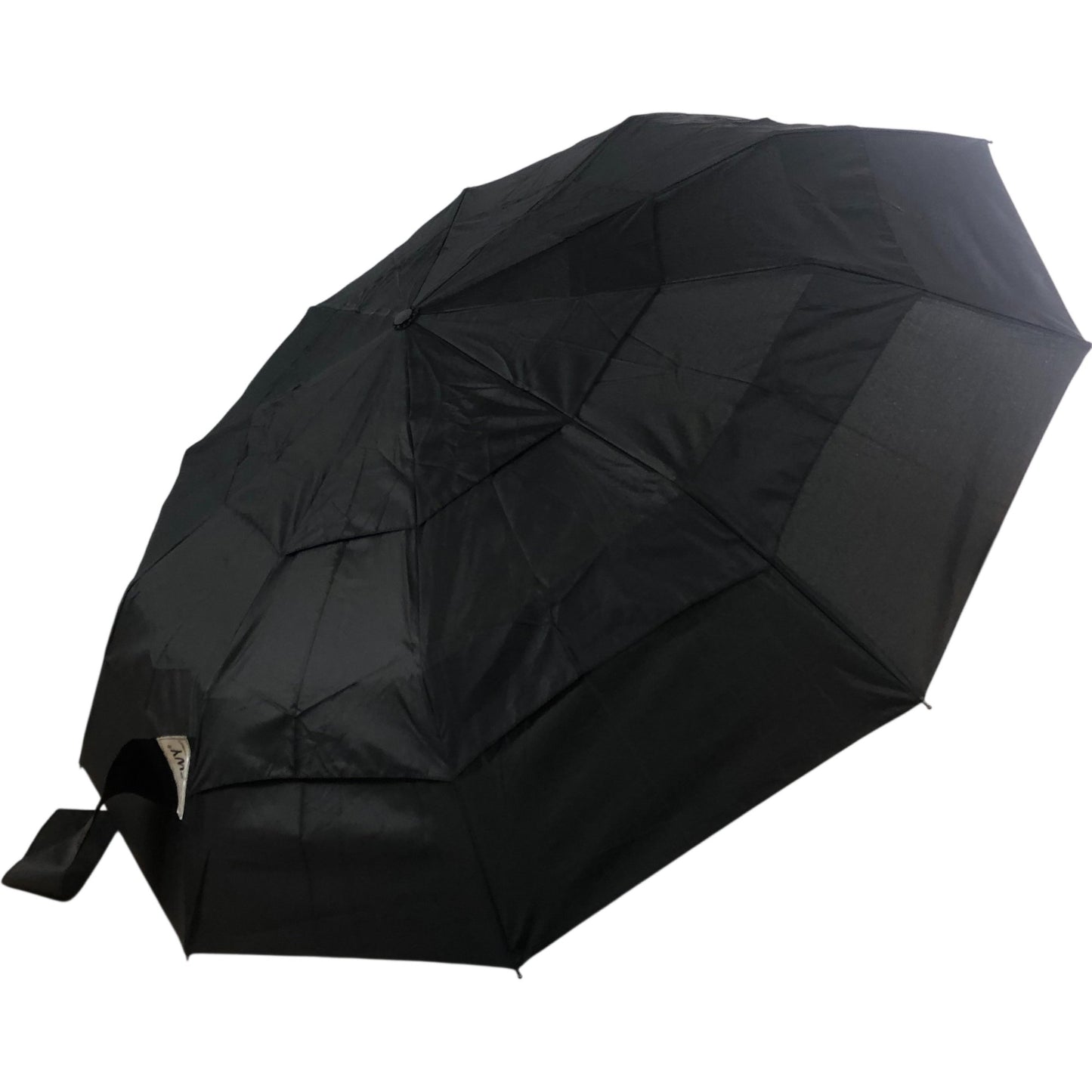 LFLY Black Automatic Folding Umbrella Travel Size Compact Waterproof