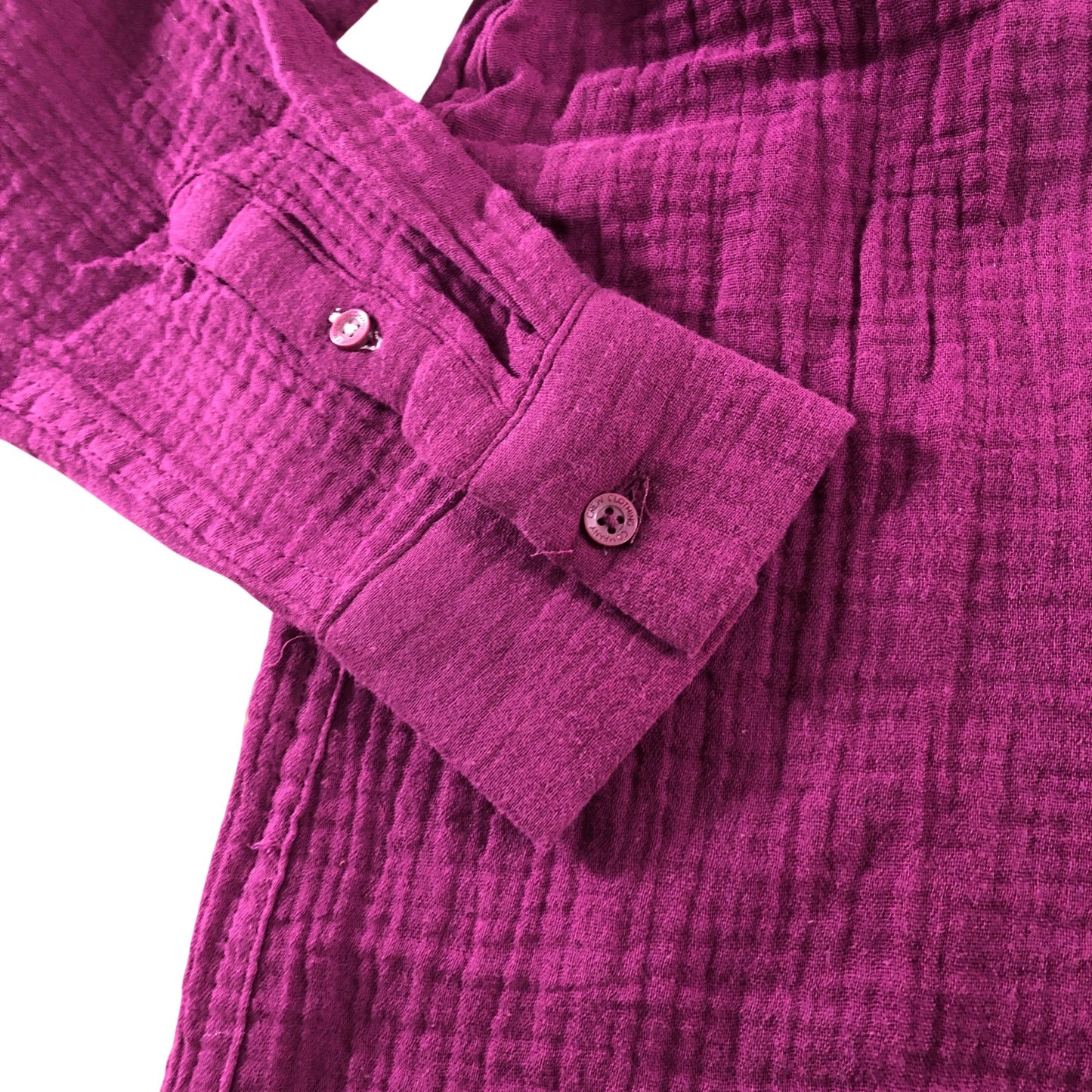 Crew Clothing Company Relaxed Fit Shirt UK12 Women's Cotton Purple