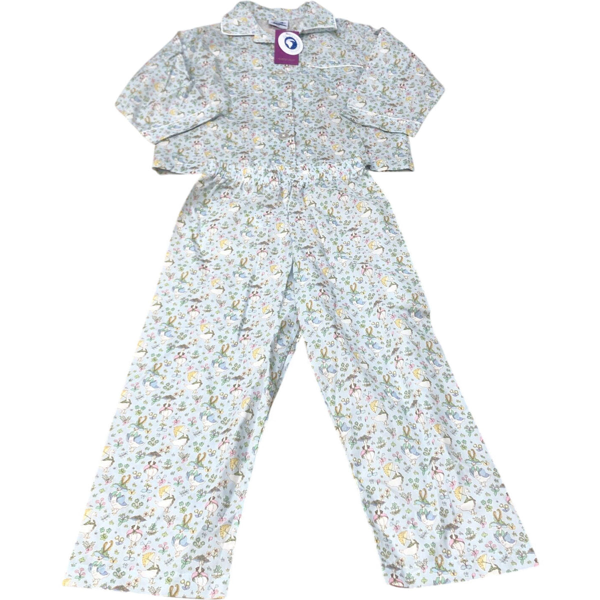Trotters 100 Cotton Unisex Kids Pyjama Set Size 4/5 Years Floral Print Design