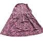 Pink Floral Long Sleeve Dress UK Size 6 Women's Casual Retro Style