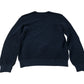 River Island Black Sweater Men's Crew Neck Textured Cotton Blend Jumper Medium