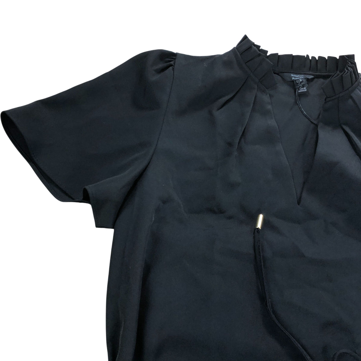 River Island Black Dress Size 8 Women's Short Sleeve Belted