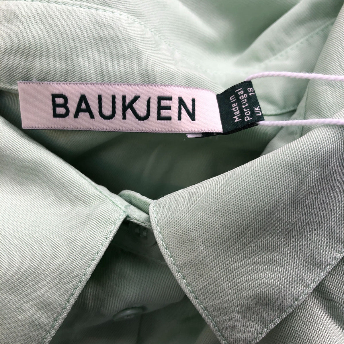 Baukjen Martyna Relaxed Shirt Pistachio Size 18