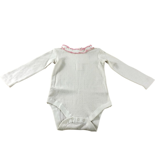 Boden Cream Bodysuit - 12-18 Months
