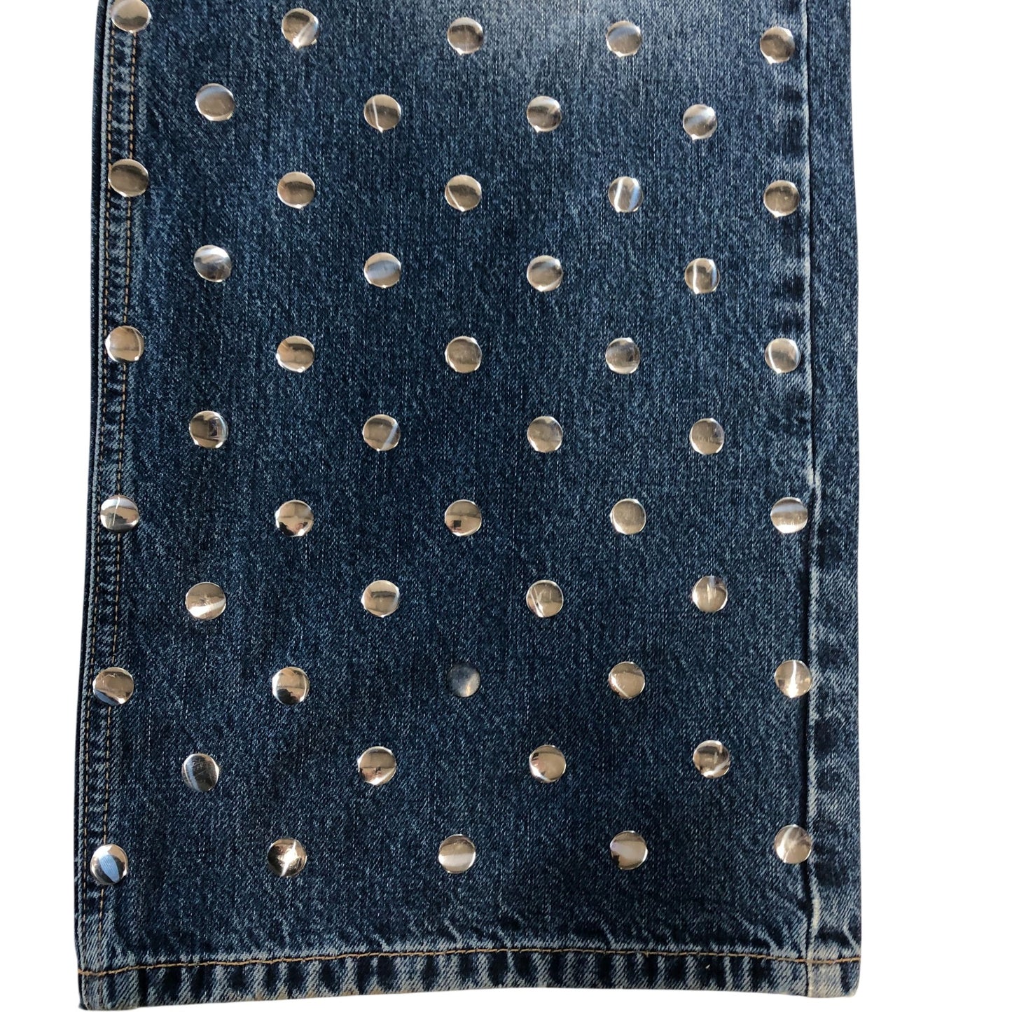River Island Distressed Patchwork Relaxed Fit Jeans UK16