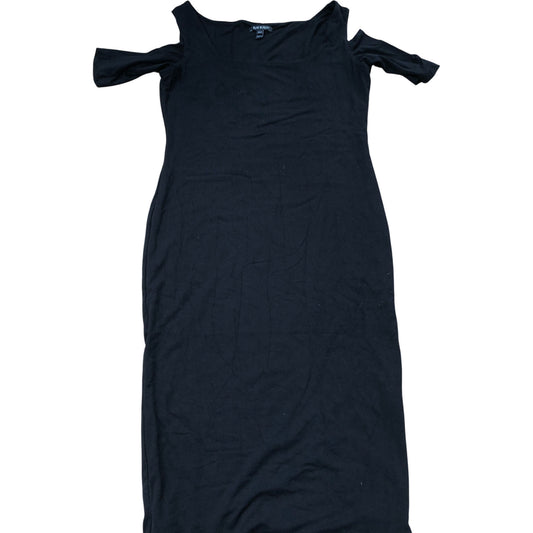 Baukjen Cold Shoulder Dress Size UK12 Women's Black Cotton Blend Knee Length