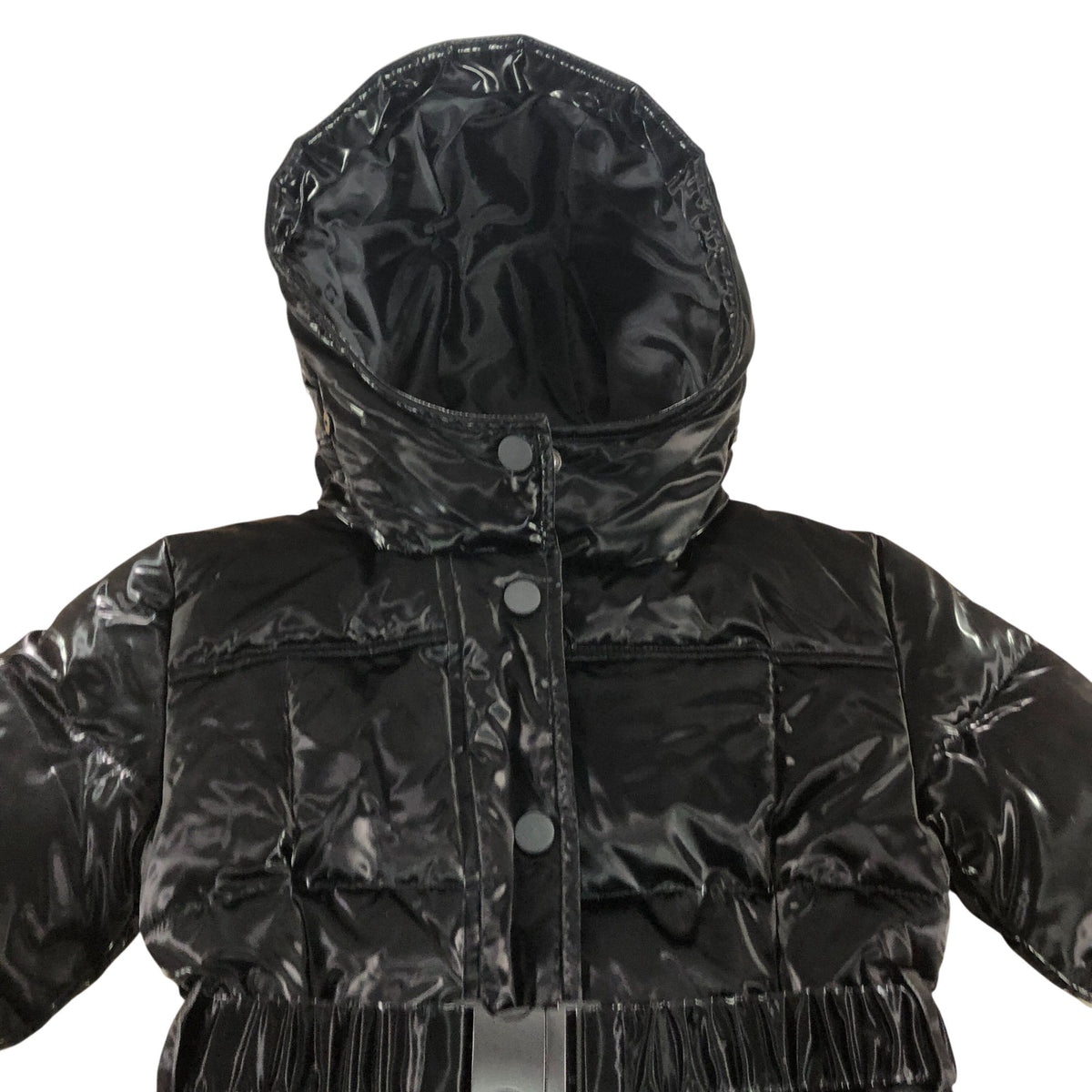 River Island Black Puffer Jacket UK2-3 Years Kids With Hood Waterproof