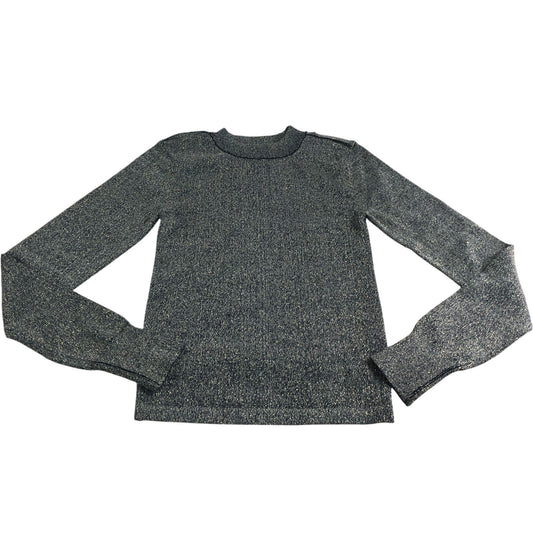 River Island Womens Size XS Sweater Top Long Sleeve Metallic Knit