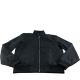 River Island Bomber Jacket M Men's Black Cotton Blend Zip Up