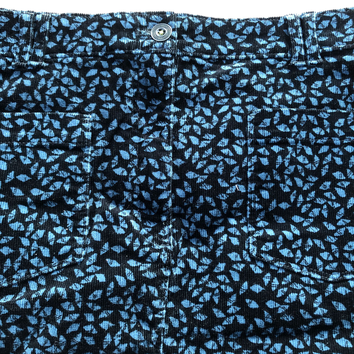 Women’s Skirt Size 14 Cotton Blend Blue Print Knee Length Casual