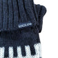 Kingsland Knitted Gloves One Size Women's Navy Red Pattern Wool Blend
