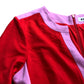 Red Colourblock Midi Dress - Size 6
