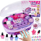 Golray Nail Studio Kids Nail Art Kit Electric Dryer Fun DIY Set 12 Pieces