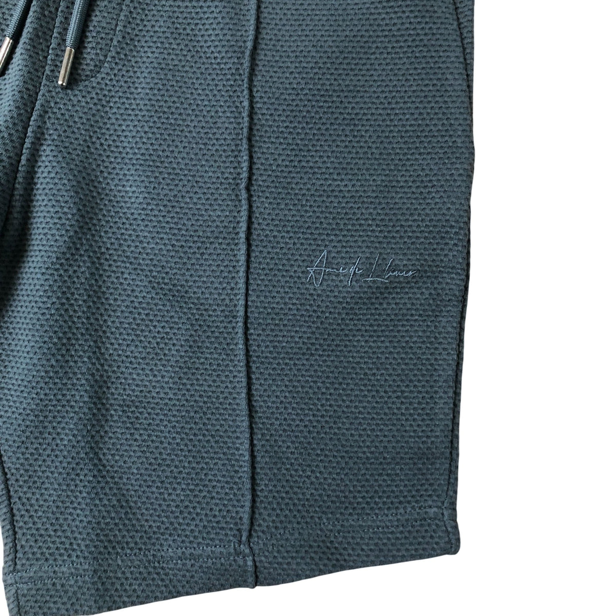 River Island Men's Activewear Shorts Blue Cotton with Pockets XS