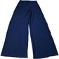 River Island Wide Leg Trousers Navy Textured Trousers Size S