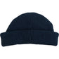 Black Wool Blend Beanie Hat Unisex One Size