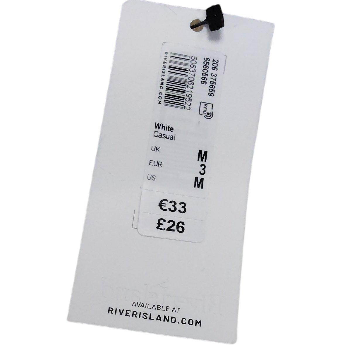 River Island Casa Grand Hotel  Rivage T Shirt M Men's White Graphic Printed Top