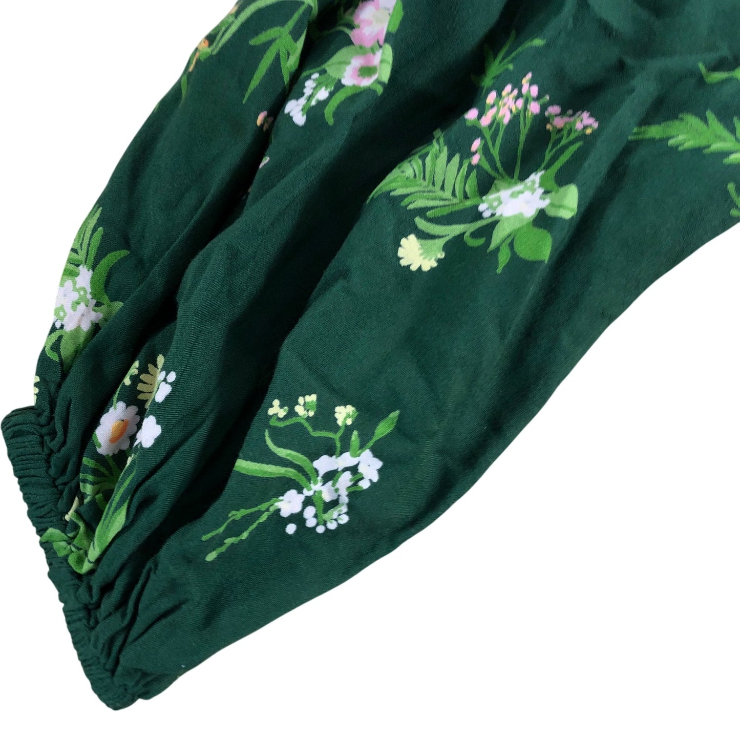 River Island Women's Green Floral Wrap Blouse Size UK6 Viscose Peplum Top