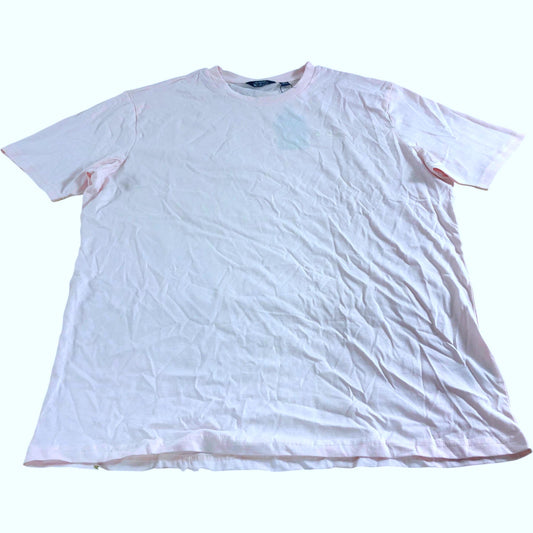 Ben Sherman XL Chest Embroidery T-Shirt Blush Pink 100% Cotton Casual Wear