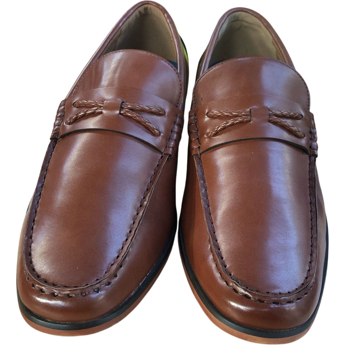 Peter Werth Hale Loafer Tan Leather Slip On Shoes Men's Size 9