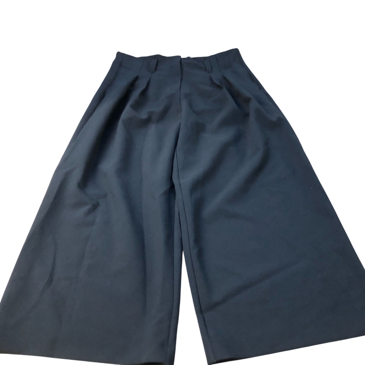 River Island Dark Navy Wide Leg Trousers Women's Classic Pleated UK16