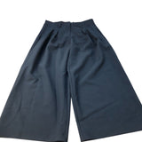 River Island Dark Navy Wide Leg Trousers Women's Classic Pleated UK16