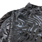Branded Black Zebra Velvet Turtle Neck Top - Size 8