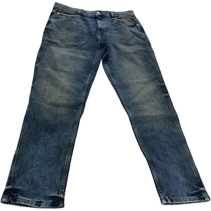 River Island Tapered Jeans Men's Denim Blue Stretch