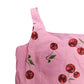 River Island Cherry Print Dress 7 Years Girls Pink Sleeveless Cotton Summer Wear