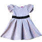 River Island Girls Dress UK Size 2-3 Years Peach Fit And Flare With Logo Band