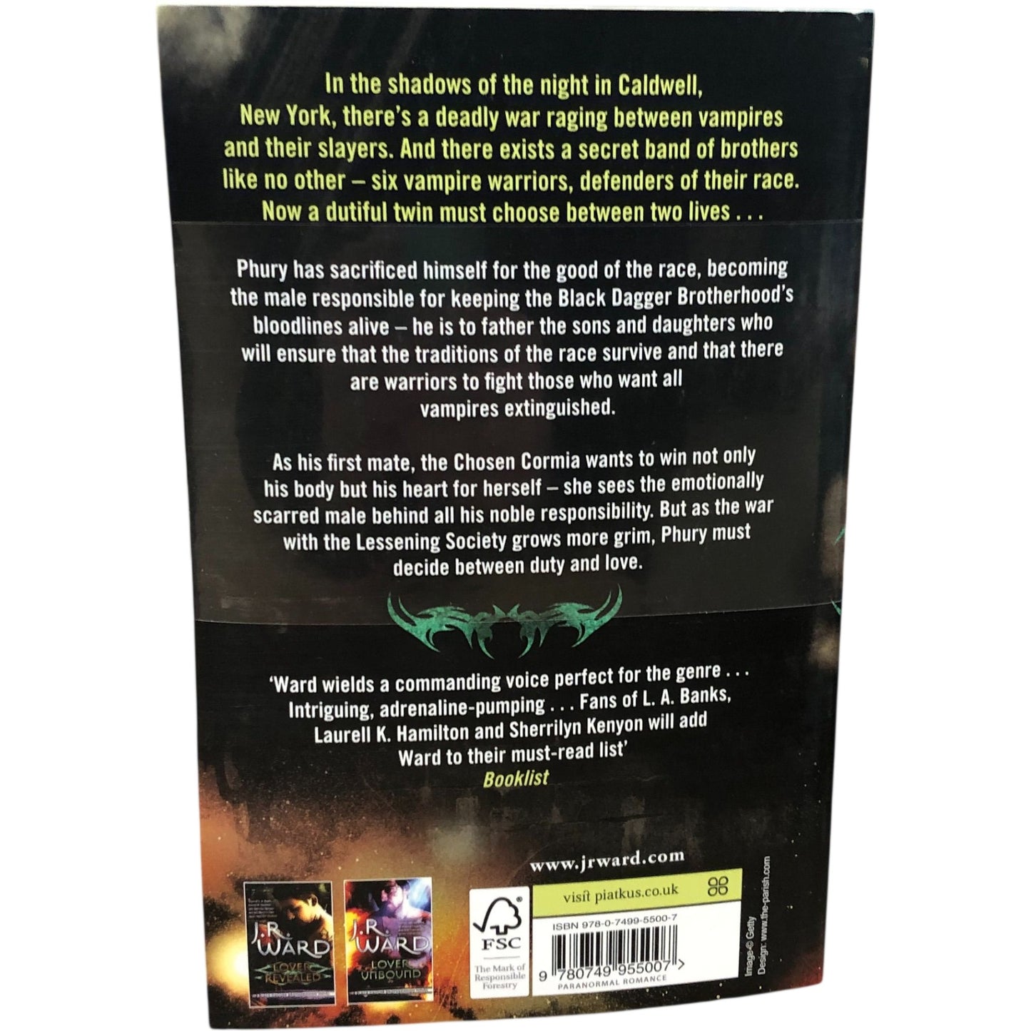 J.R. Ward Black Dagger Brotherhood Series 5 Books Collection Lover Enshrined