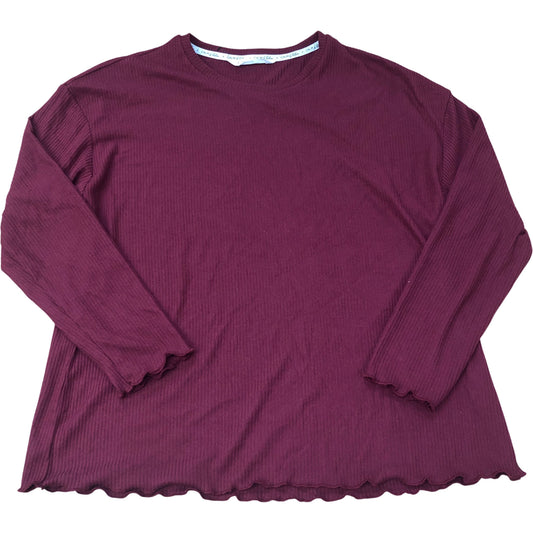 Calm & Relax Ribbed Pyjama Top Size 12
