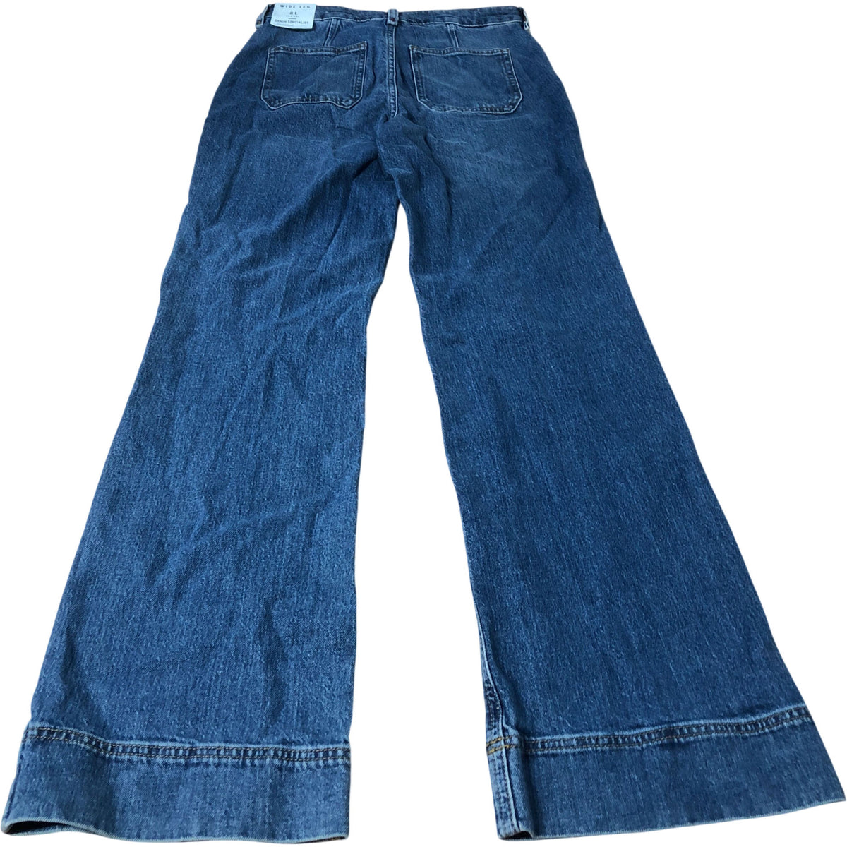 River Island Jeans Women's Wide Leg Denim Blue Classic Style Blue Wash UK8