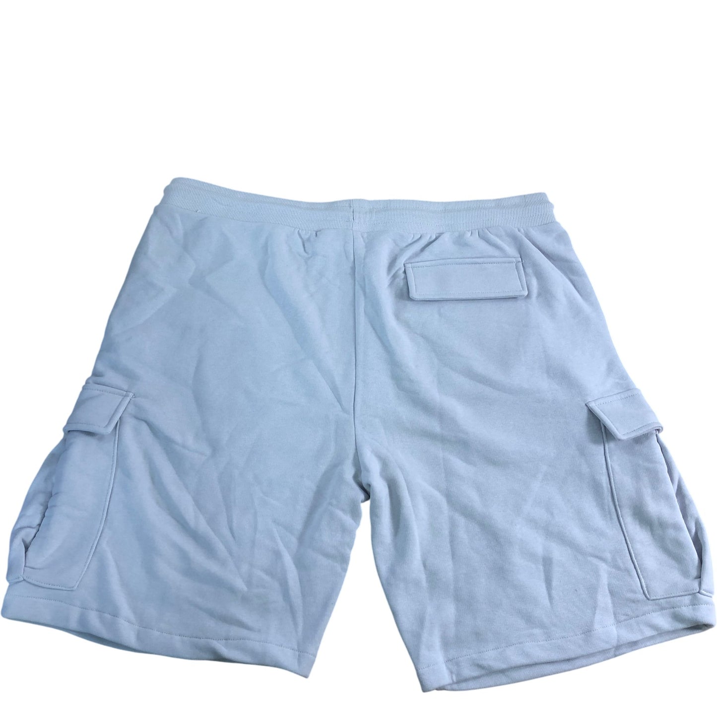 BORN RICH Cargo Shorts XL Men's Light Grey Cotton Blend Elastic Waist