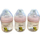 Oberni PP Baby Bottles Set Of 3 Newborn BPA Free 120ml Teat Gift Boxed