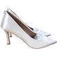 Carvela Corletta Court Heels UK 6.5 Women's Satin White Chic Elegant Design