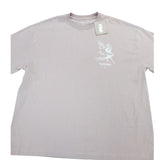 Rivers Island Oversized T-Shirt XL Men's Pink Casual Cotton Bird Print