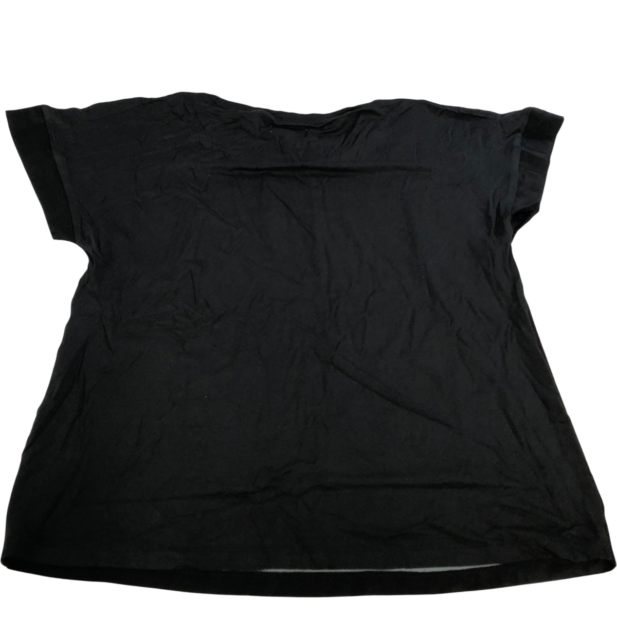 Floral Print T-Shirt Women's Black Short Sleeve Casual Top UK12