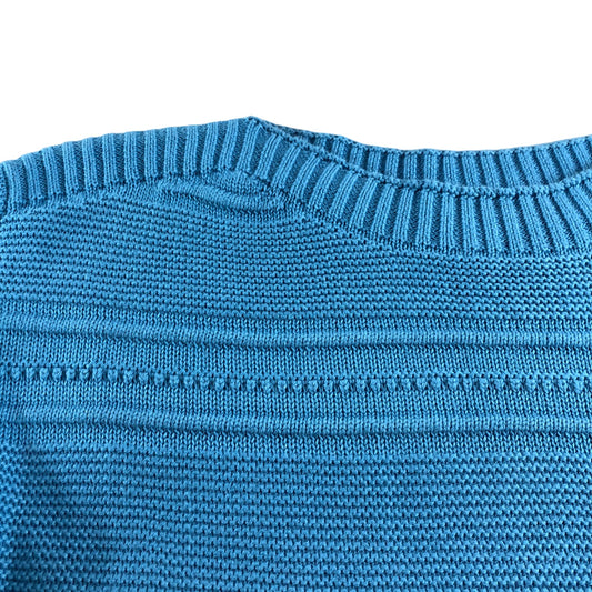 Crew Clothing Company Jumper Size 10 Women's Blue Knit Sweater