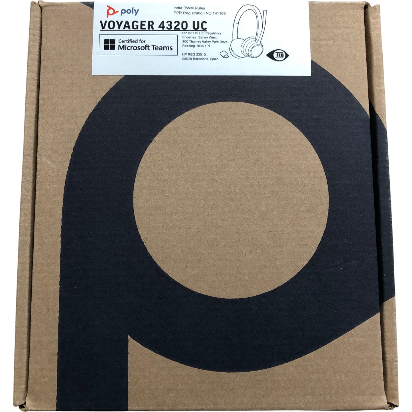 POLY Voyager 4320 UC Wireless Headset Bluetooth USB-C Certified Microsoft Teams