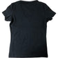 Tommy Jeans V Neck Top Size Women's Black Short Sleeve Casual Size XS
