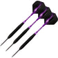 Purple Steel Tip Darts Set 22g with Carry Case and Extra Flights Indoor Game