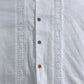 River Island White Short Sleeve Shirt Men's Casual Button Up Cotton Size XL